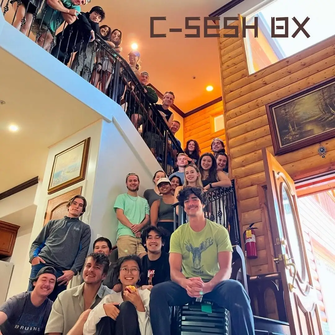 full cabin-staircase retreat group