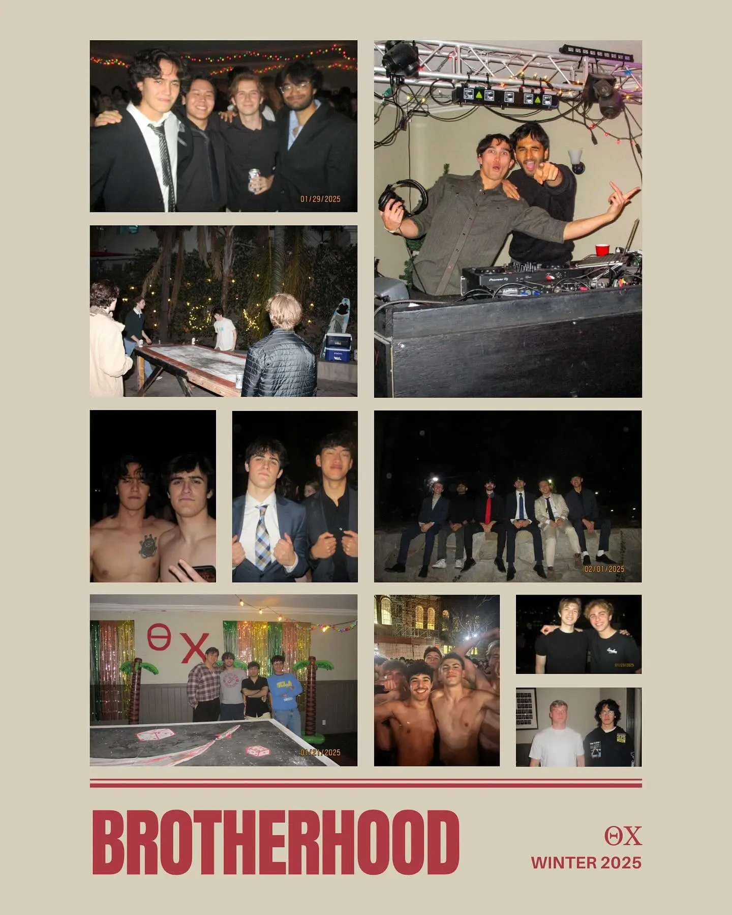 Winter 2025: new brothers, new places, new events, same brotherhood. #θχ