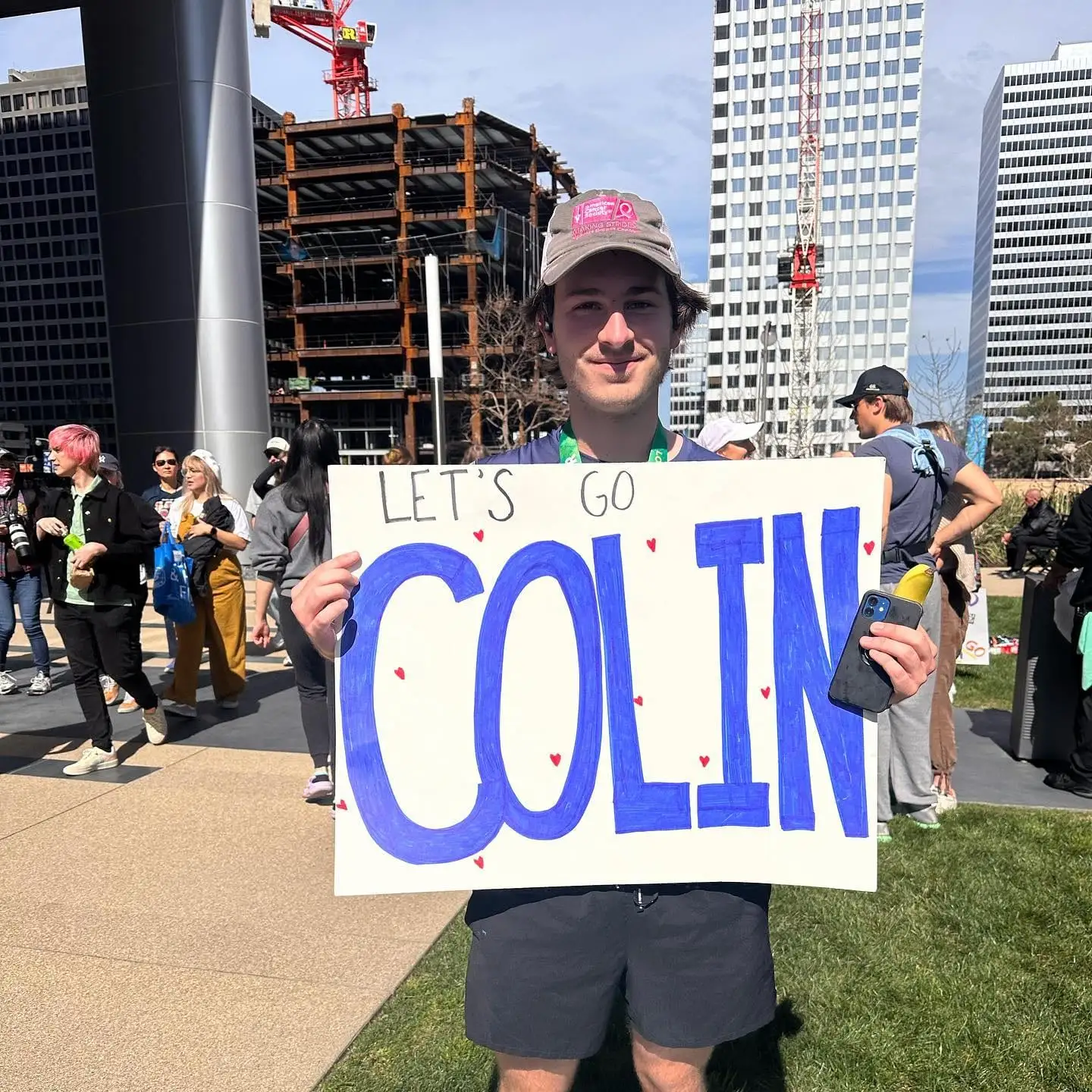 Let's Go Colin support sign