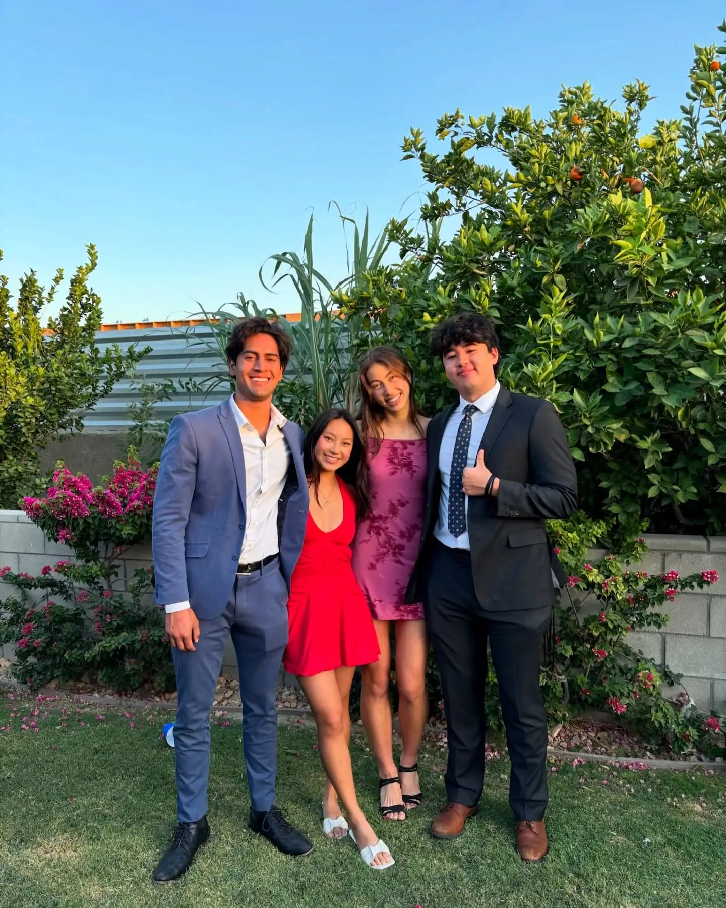 formal foursome by bougainvillea